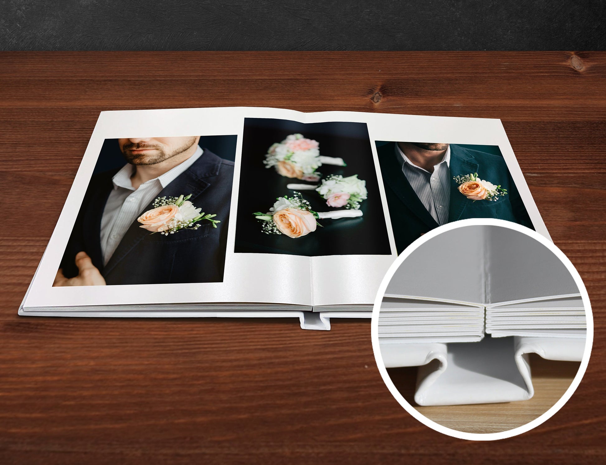 Printed work album portfolio