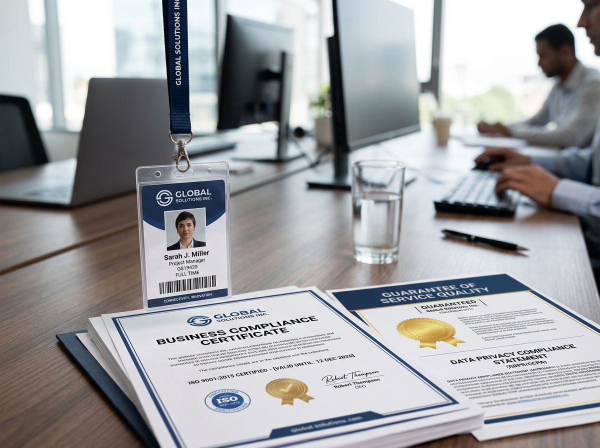 Business Stationery & Compliance example 2